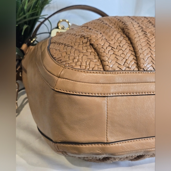 Coach Madison Pinnacle Woven Lily Satchel - Picture 6 of 14